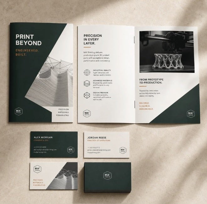 Combo Pack – Big size Brochures (50pcs) + Business Cards (100pcs) - Image 4