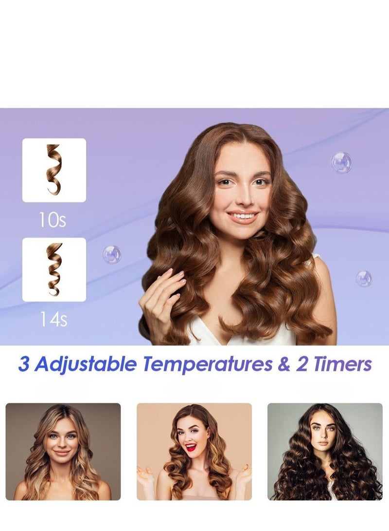 Automatic Hair Curler Rollers Advanced Petal-shaped 32mm Large Waves Hair Care Coating Fast Heating 3 Temperatures Control - Image 4