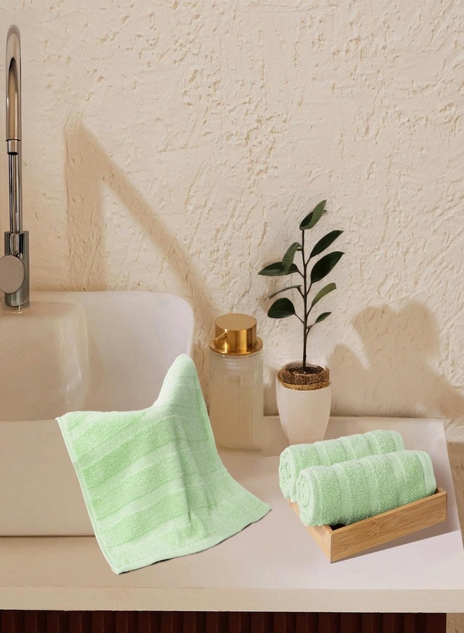 MYTRIDENT Quick Dry Towel, 400 GSM, 100% Cotton Towel, 3 Pc Wash, Sage - Image 1