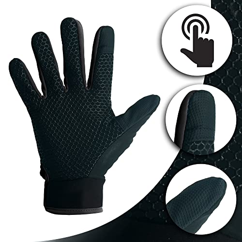 ZaySoo Winter Gloves with Velcro Buckle & Touch Screen Feature - Black - Image 4