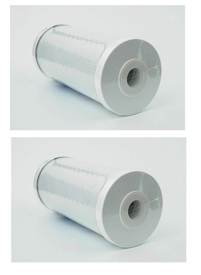CFS - عبوة من قطعتين من خراطيش فلتر المياه الكربونية شديدة التحمل متوافقة مع طرازات American Plumber W.5CBHD و155170-51 - تزيل الطعم والرائحة الكريهة - خرطوشة فلتر بديلة - 0.5 ميكرون - 10 بوصات