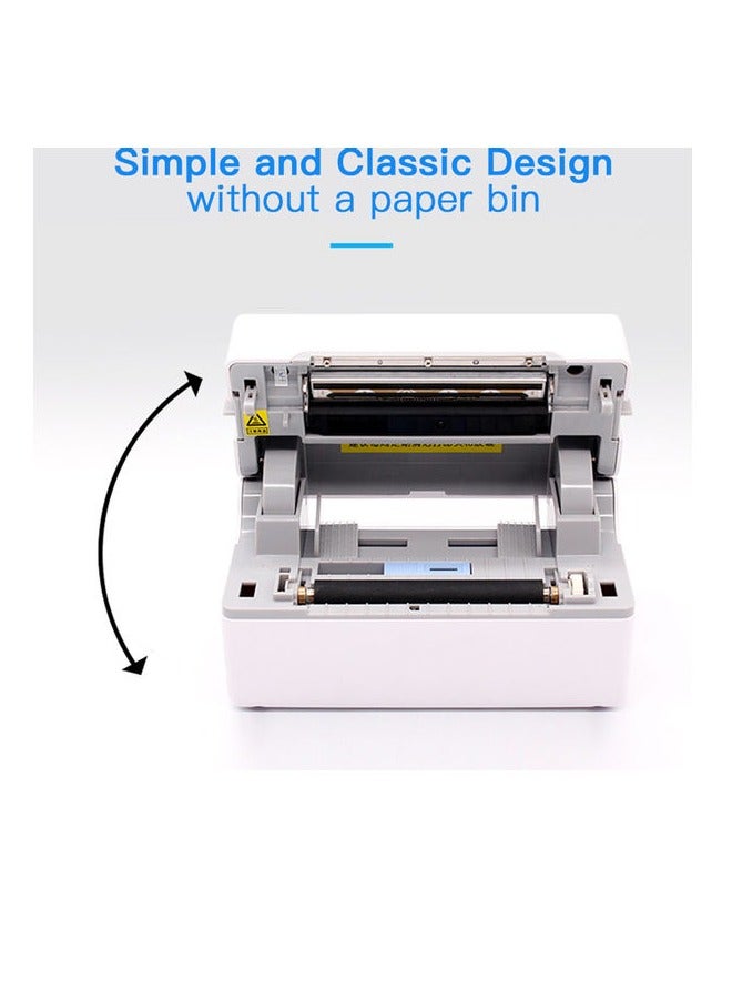Desktop Shipping Label Printer High Speed USB  BT Direct Thermal Printer Label Maker Sticker 40-80mm Paper Width - Image 5