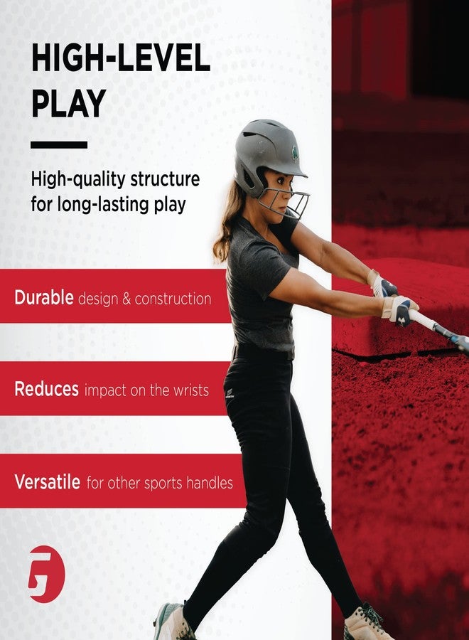 Gamma Sports Supreme Tac Baseball Bat Grip Wrap (3 Pack) – Tacky, Absorbent, Non-Slip, Easy to Apply – Great for Any Size Handle, Aluminum or Wood Bat, Red - Image 3