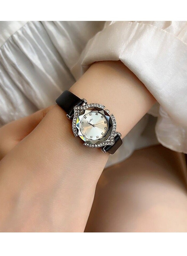 Scotties Women's Watch Belt Temperament Women's Watch Diamond Inlaid Small Fragrant Style Explosive  - Image 1