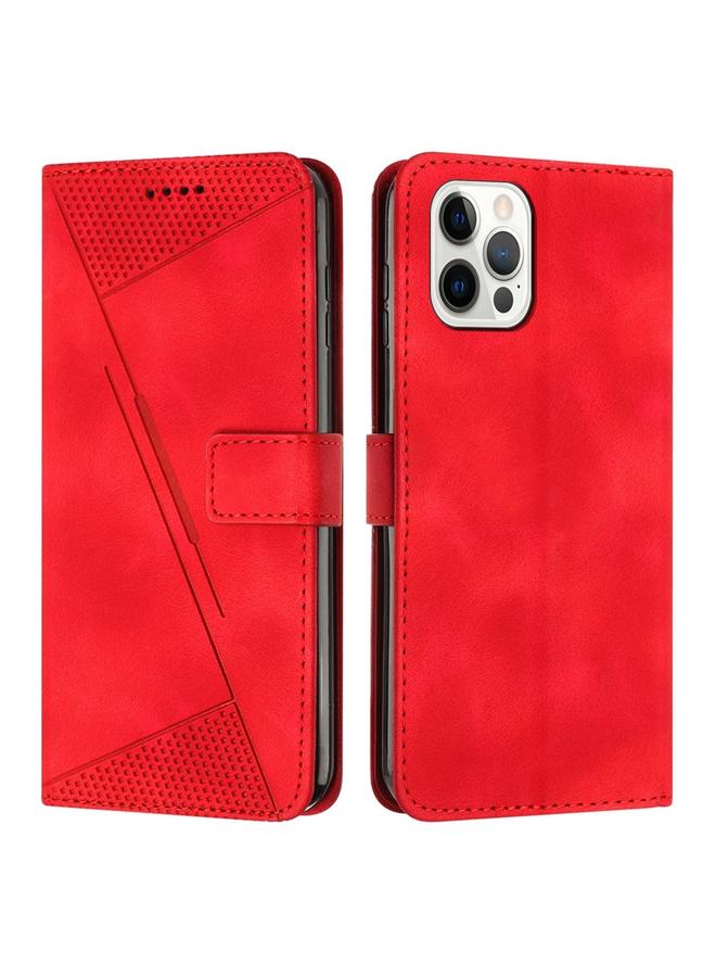 زبون جراب لهاتف iPhone 13 Pro Max Dream Triangle Leather Phone Case مع حبل - Image 1