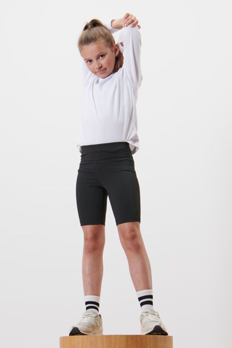 Tchibo Kids Girl Solid Cycling Shorts, Black - Image 2