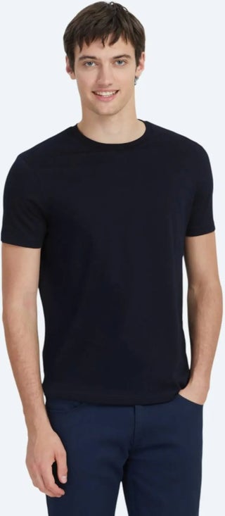 Navy Blue Plain Crew Neck 100% Cotton T-Shirt - pzsku/Z1F50BB99F19A9832AA53Z/45/1750857455/bf06409f-0498-4e03-b683-d14495f828fe