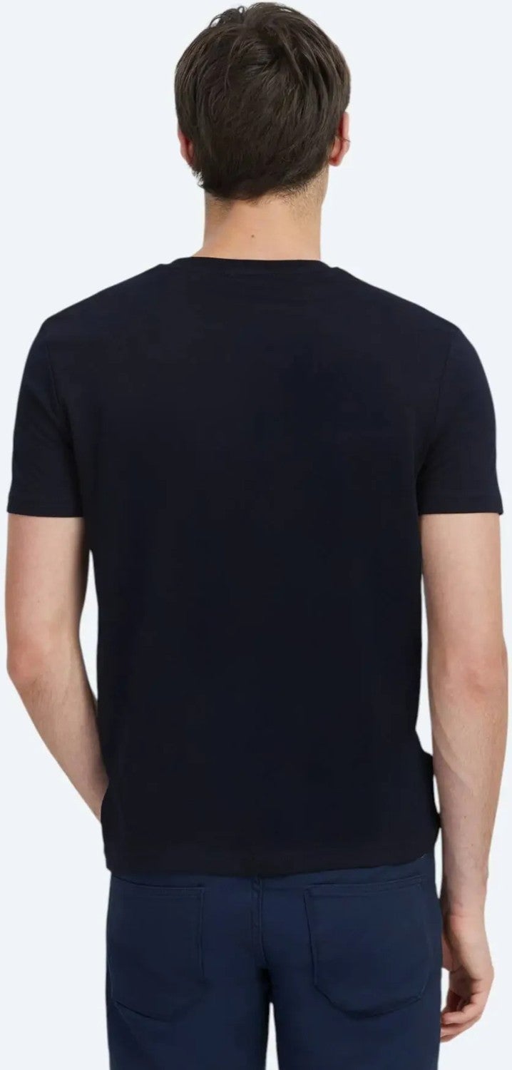 Navy Blue Plain Crew Neck 100% Cotton T-Shirt