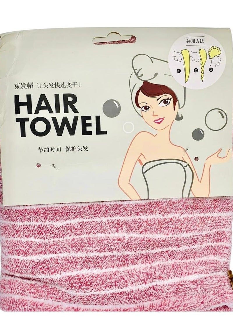 Hair Towel Microfiber Hair cap For Drying Hair Faster, without Frizz, in Cute Shapes Multicolour - Image 2