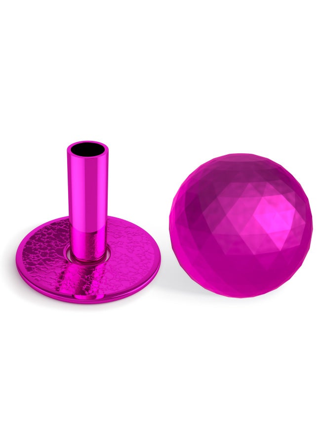 Boxing Fighter/QANBA Prism American Electroplating Oval Ball Head Rocker Accessories Prism Electroplating Rocker Ball-Product Color:Boxer Prism Ball Electroplating Purple Suit  - Image 1