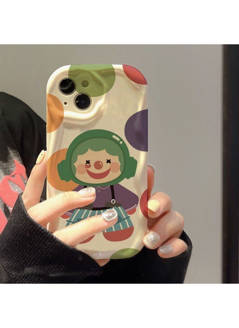 Generic - Cream Wave Polka Dot Clown Phone Case for VIVOVIVO Y76S VIVO Y76S - Image 1