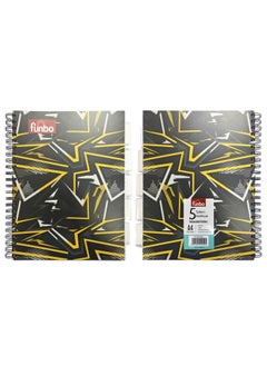 Funbo FUNBO - A4 Size, 150 sheets notebook with PP cover and dividers for 5 subjects(Inspire)  - Image 2