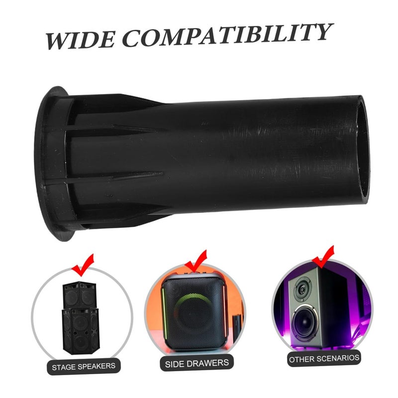 8Pcs Black Subwoofer Port Tubes Deep Bass Reflex for Home Theater Speaker - Image 4