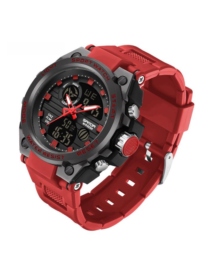 Sanda 739 Multifunctional Waterproof Electronic Sports Watch Chronograph Calendar Alarm Luminous Students Teenagers