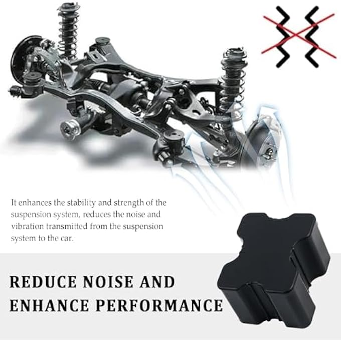Azonee 4Pcs Car Coil Spring Spacers Heavy Duty Rubber Lift Blocks Enhance 1 To 15 Spacing Universal Front Rear Spring Rate Suspension Lift Accessories Suitable For Most Vehicles - Image 5