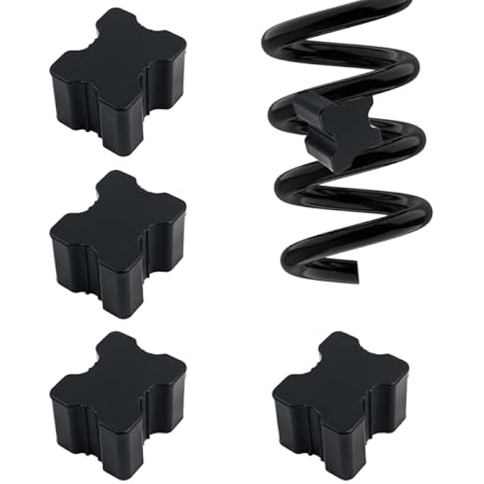 Azonee 4Pcs Car Coil Spring Spacers Heavy Duty Rubber Lift Blocks Enhance 1 To 15 Spacing Universal Front Rear Spring Rate Suspension Lift Accessories Suitable For Most Vehicles - Image 2