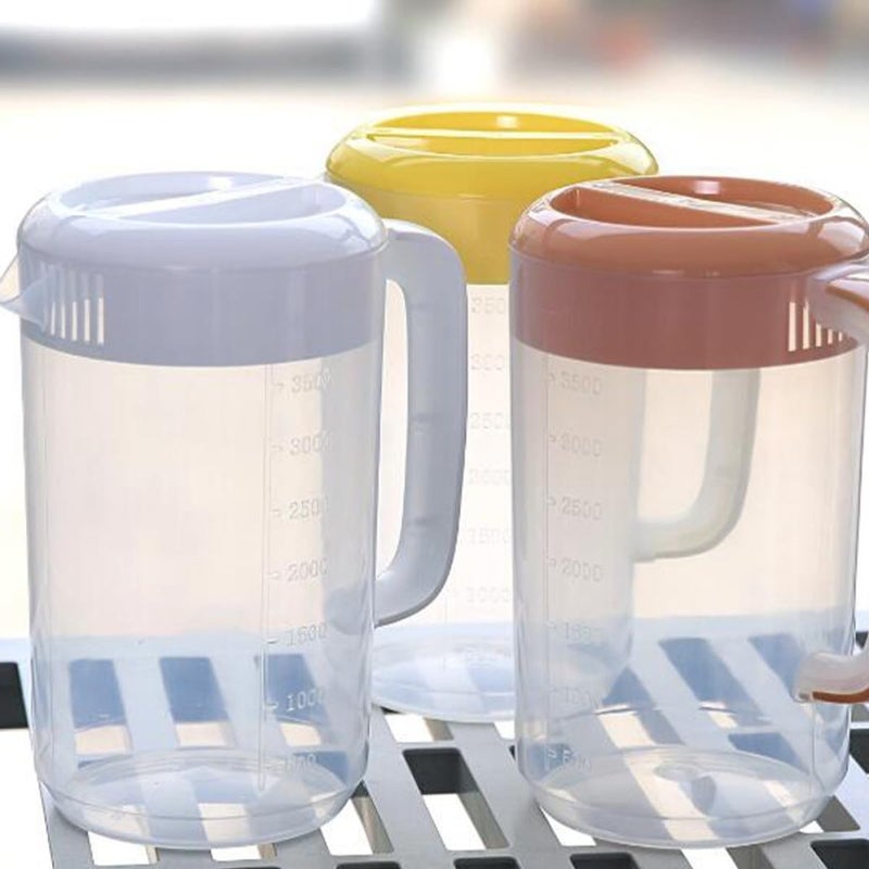 2.5L Large Capacity Plastic Pitcher With Lid For Cold Beverages Iced Tea And Juice Storage - Image 3