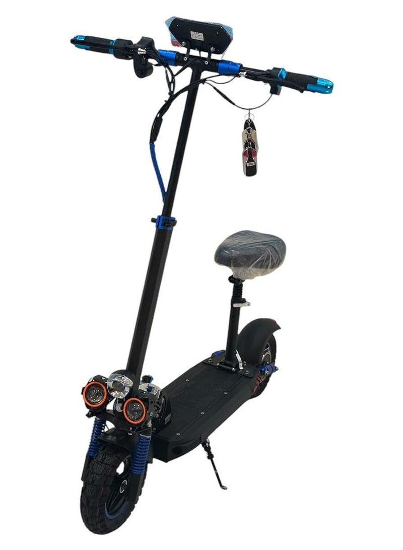 Generic High Speed Electric Scooter 10 inch Wide Tire High configuration E Scooter km/h Fast Speed E scooter Strong Powerful Electric Scooter Foldable Electric Scooterr  - Image 1