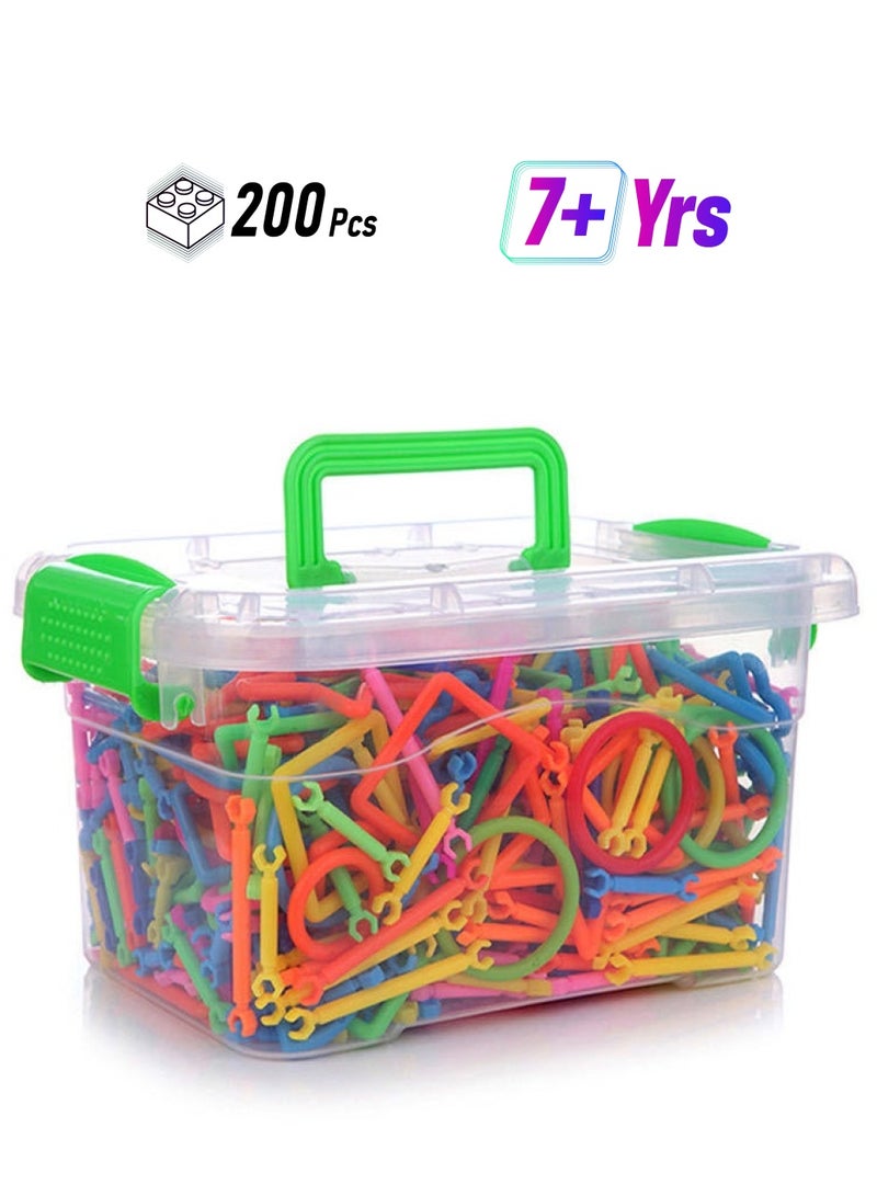 Smart Stick Educational Building Blocks Toy 200 storage box + illustration book 