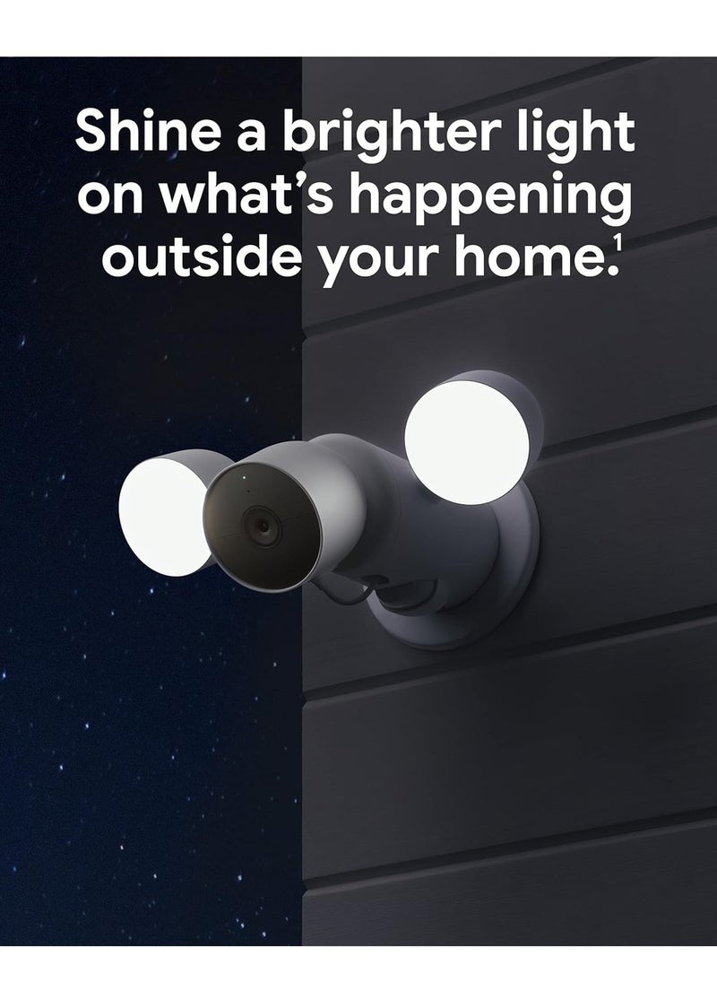 Generic - Google Nest Cam with Floodlight - Outdoor Camera - Flood(GA02411)light Security Camera - Image 1