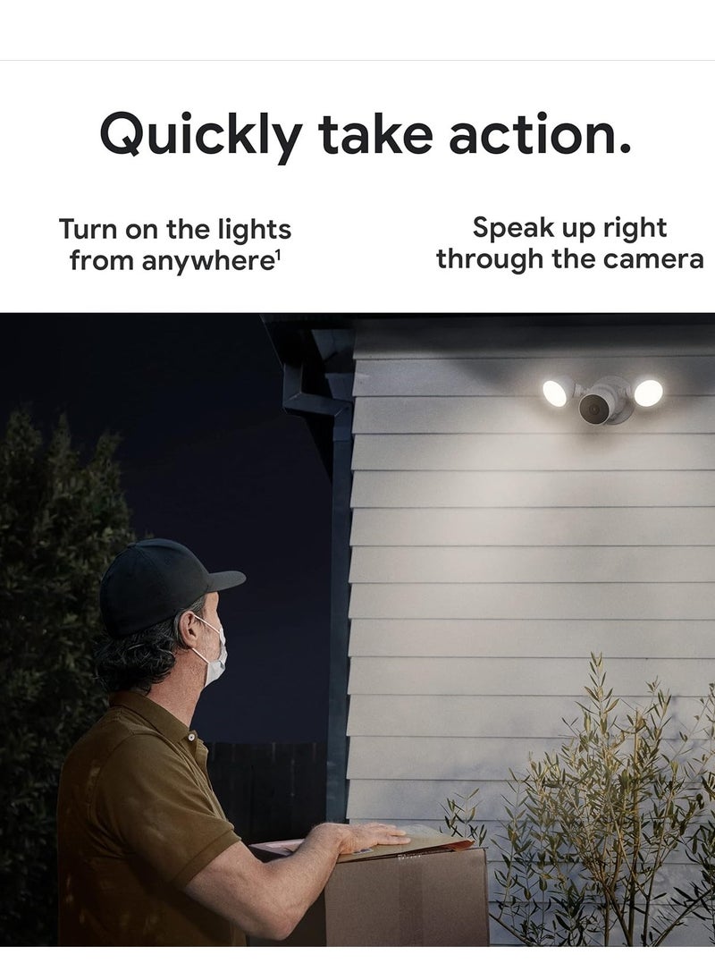Generic - Google Nest Cam with Floodlight - Outdoor Camera - Flood(GA02411)light Security Camera - Image 1