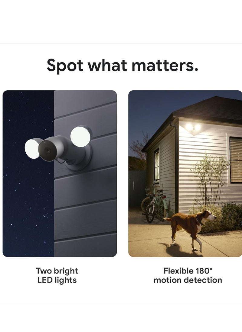 Generic - Google Nest Cam with Floodlight - Outdoor Camera - Flood(GA02411)light Security Camera - Image 1