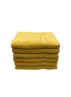 Daffodil (Yellow) Premium Bath Towel (70x140 Cm-Set of 6) 100% Cotton, Highly Absorbent and Quick dry, Hotel and Spa Quality Bath linen with Stripe Diamond Dobby-500 Gsm - pzsku/Z1F51BA337980EA6B4F46Z/45/_/1695206217/a31129b4-0f16-4c4e-927f-bf5eb9acebd4