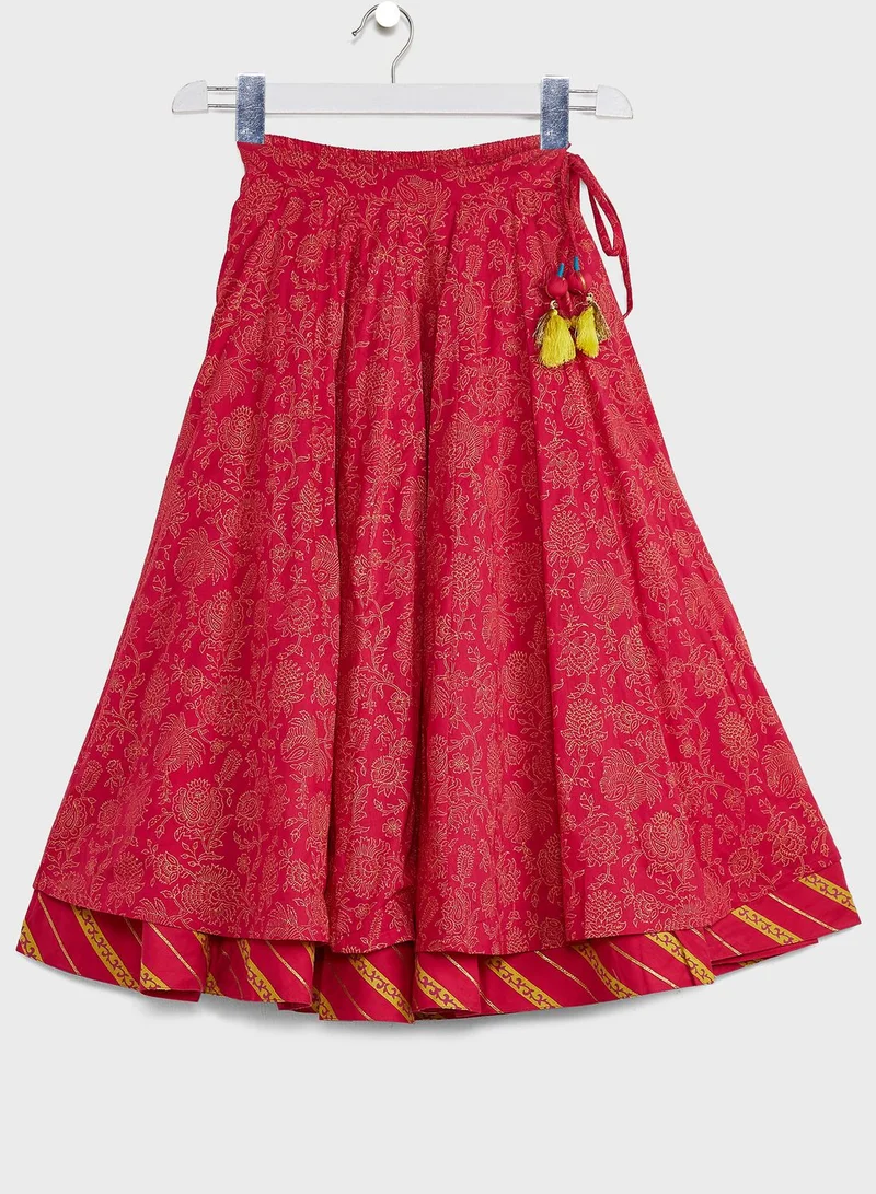 Fabindia Youth Lehenga Churidar With Dupatta