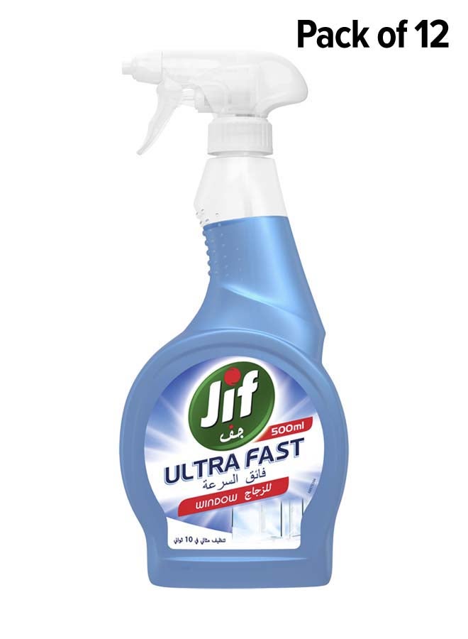 Jif Ultfast Window Spray Pack of 12 - Image 1