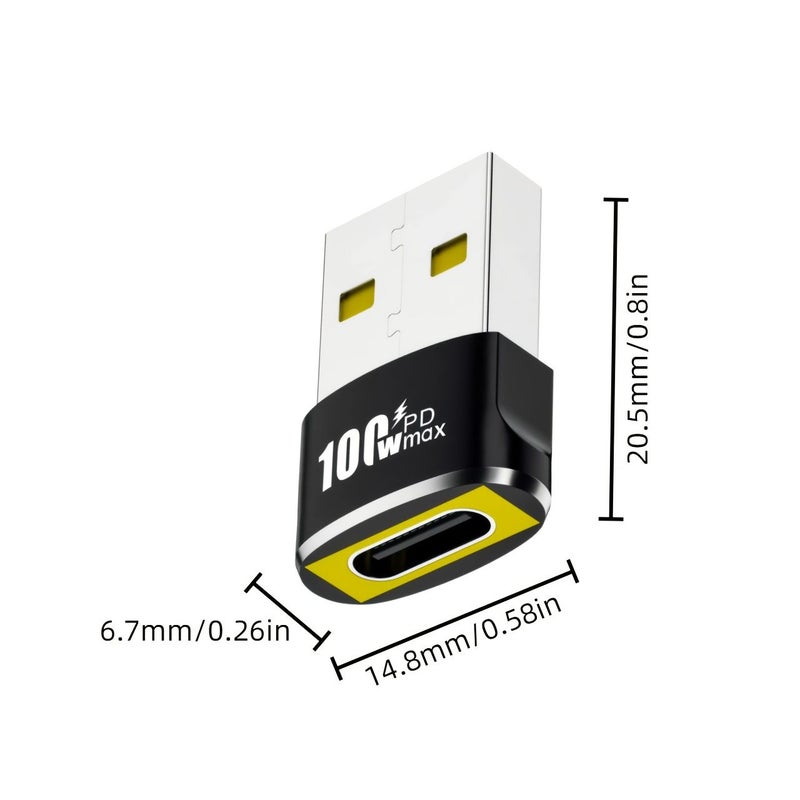 100W Max USB to USB C PD Type C Fast Charging Converter Dual Core Lossless Car Charger for Laptops Phones Tablets Silvery - Image 2