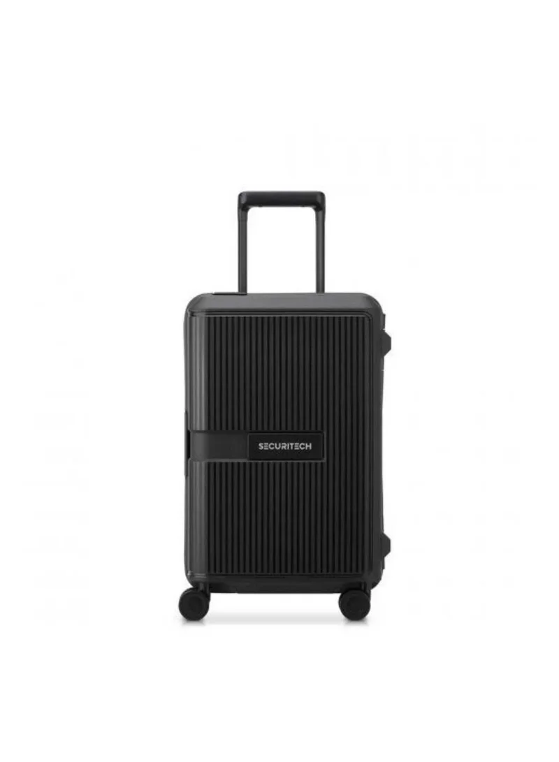 ديلسي _باريس Securitech Stone by Delsey Paris 55cm Hardcase Cabin Suitcase 4 Double Wheels - Black