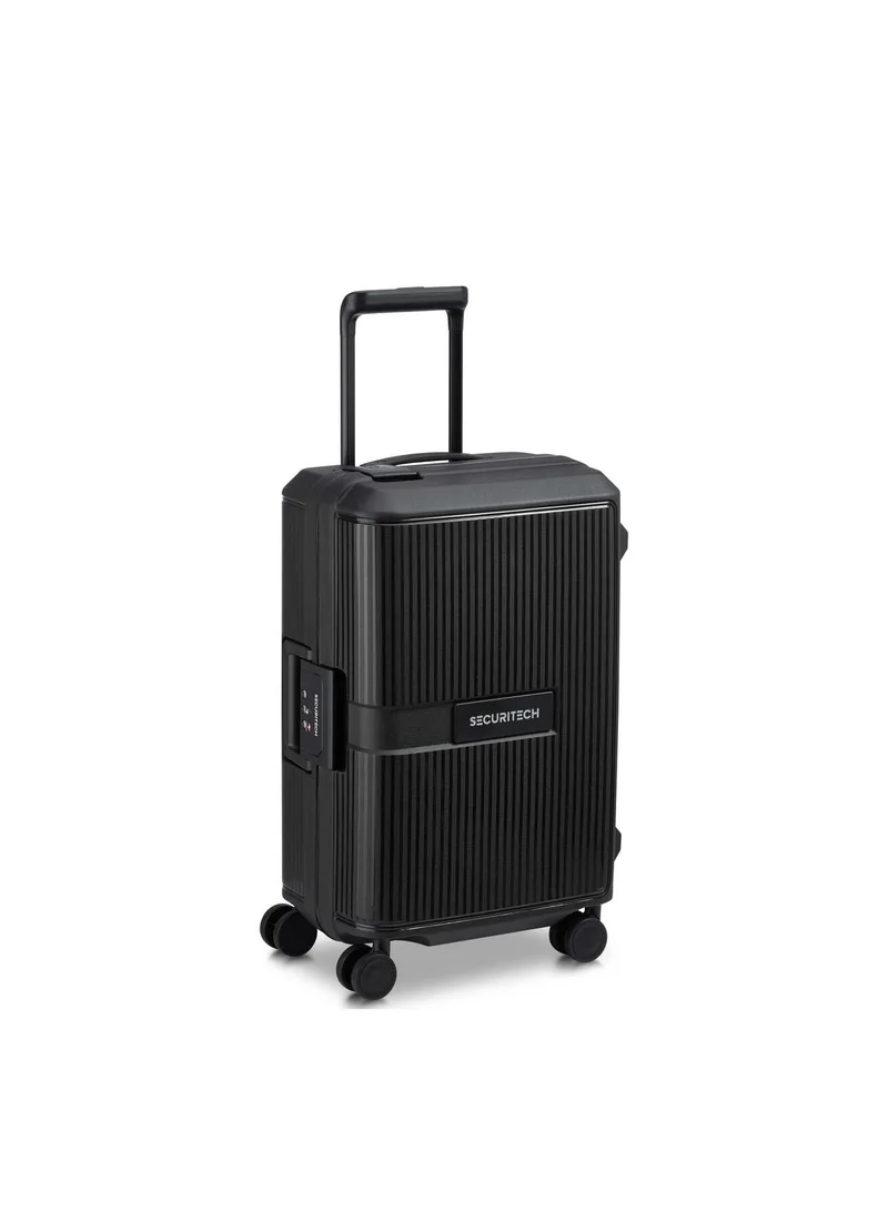 ديلسي _باريس Securitech Stone by Delsey Paris 55cm Hardcase Cabin Suitcase 4 Double Wheels - Black