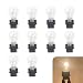Tesnaao 10 Pack Car Instrument Light Bulb 3156 Brake Light Bulb 12 V 21 W Automobile Lighting Replacement Accessory Universal for Most Cars Trucks and Vans White - Image 2