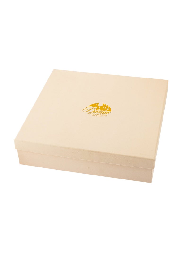 Dania Saudi tea and coffee set made of porcelain and glass, consisting of 18 pieces, including 6 cups, 6 tea saucers, and 6 Saudi coffee cups. - Image 4