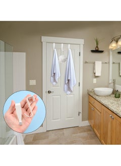 Generic 8 Pack Cabinet Door Hooks, Carbon Steel Over Door Hooks for 2cm Thick Doors for Hanging Towel, Bag, and Clothes  - Image 5