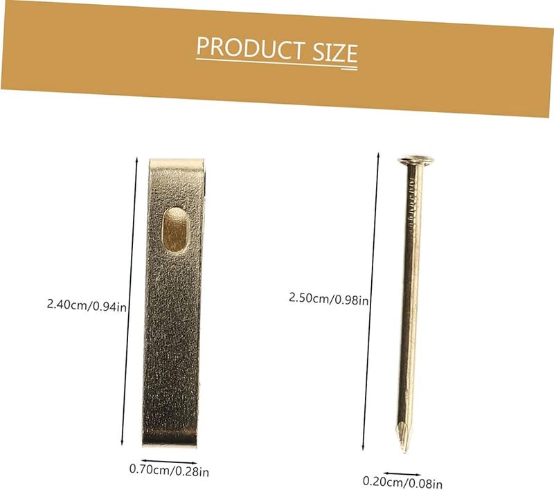 50 مجموعة من خطاطيف الصور الثقيلة طقم تعليق سهل التركيب على الحائط خطاطيف حائط متينة - Image 3