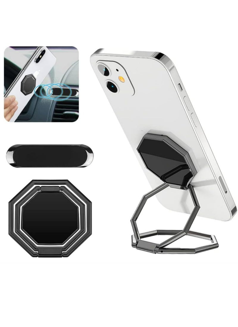 Generic Cell Phone Ring Holder Finger Kickstand,  360° Rotation Cellphone Back Grip, Foldable Metal Ultra-Thin Phone Stand for iPhone iPad Smartphones  - Image 1