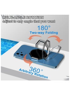 Generic Cell Phone Ring Holder Finger Kickstand,  360° Rotation Cellphone Back Grip, Foldable Metal Ultra-Thin Phone Stand for iPhone iPad Smartphones  - Image 2