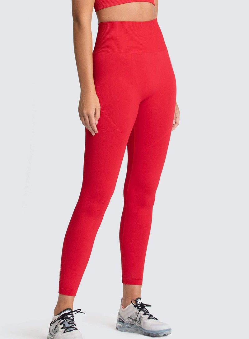 Loquat Yoga Tight Fitting Stretch Soft Pants Red  - Image 2