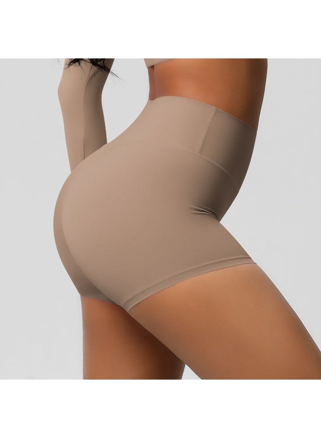 شورت يوغا نسائي بخصر مرتفع ورفع للمؤخرة، درزة داخلية 3 بوصات، بفرشاة مزدوجة للجري واللياقة البدنية - Image 5