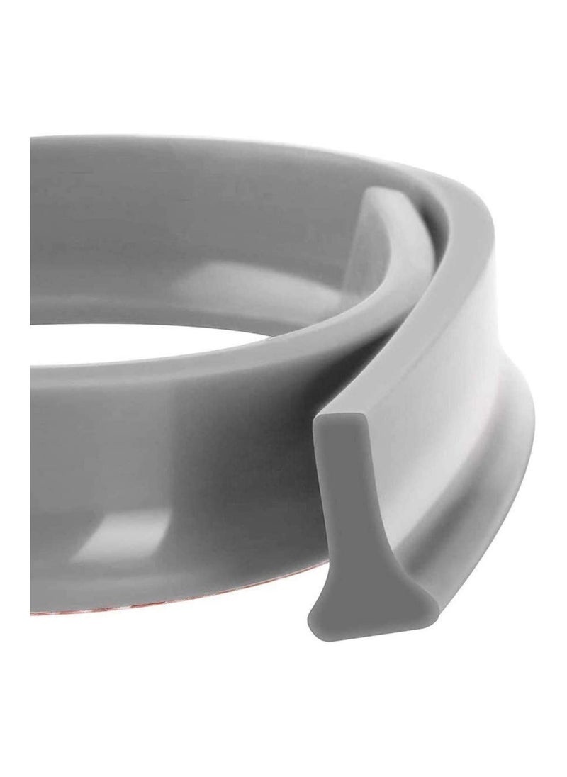 SYOSI - Collapsible Threshold Water Dam Self Adhesive Shower Barrier Bathroom And Kitchen Stopper Home Retention System Waterproof Flow Block Seal Strip 1.5M - Image 1
