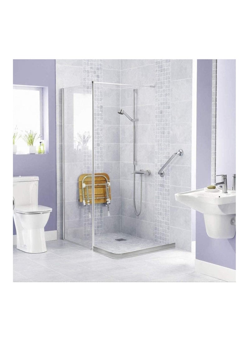 SYOSI - Collapsible Threshold Water Dam Self Adhesive Shower Barrier Bathroom And Kitchen Stopper Home Retention System Waterproof Flow Block Seal Strip 1.5M - Image 1