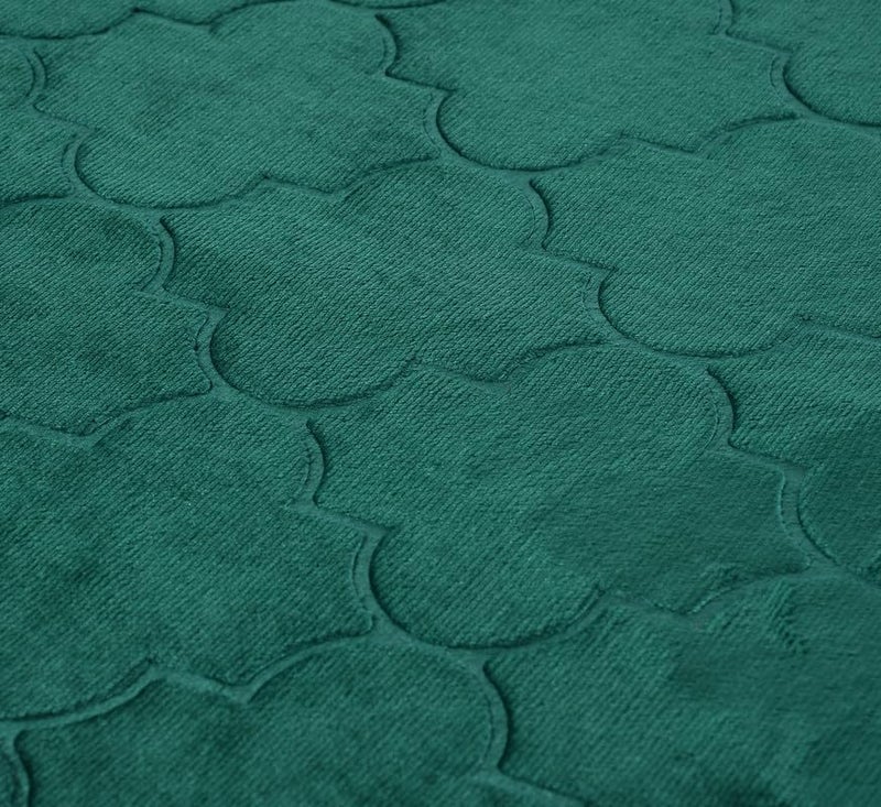 KETOSTICS® Velvet Prayer Mat 44x28 inch Musalla Janamaz for Namaz Muslim Brown (Dark Green) - Image 4