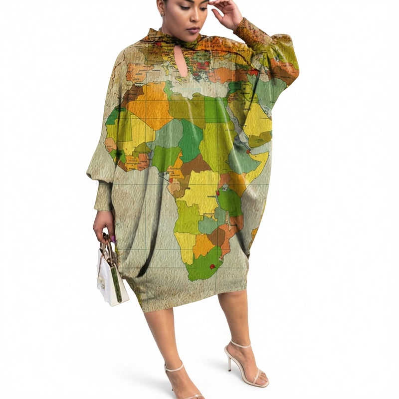 Elegant Printed Dress for Women - Image 5