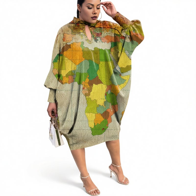 Elegant Printed Dress for Women - Image 2