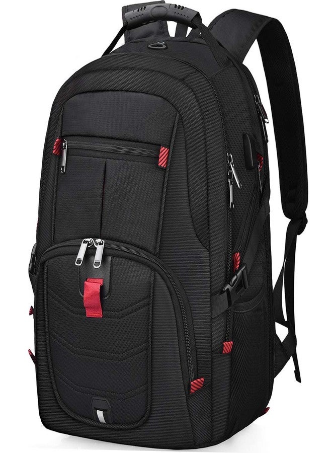 NUBILY Laptop Backpack 17 Inch Waterproof Extra Large TSA Travel Backpack Anti Theft College Business Mens Backpacks with USB Charging Port 17.3 Gaming Computer Backpack for Women Men Black 45L - Image 1