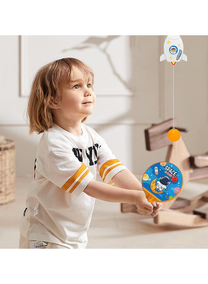 CMGTYYD. تدريب تنس الطاولة لعب رواد الفضاء الأطفال تنس الطاولة، آلة طاولة الطاولة آلة طاولة الطاولة | حزمة طاولة الطاولة المحمولة، آلة طاولة الطاولة الآلية آلة الطاولة لتدريب التنسيق بين العينين واليد - Image 4