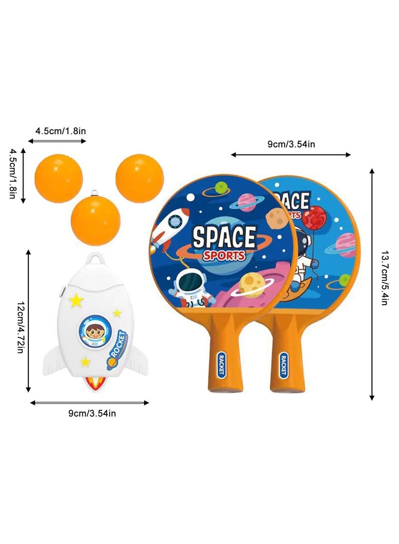 CMGTYYD. تدريب تنس الطاولة لعب رواد الفضاء الأطفال تنس الطاولة، آلة طاولة الطاولة آلة طاولة الطاولة | حزمة طاولة الطاولة المحمولة، آلة طاولة الطاولة الآلية آلة الطاولة لتدريب التنسيق بين العينين واليد - Image 5
