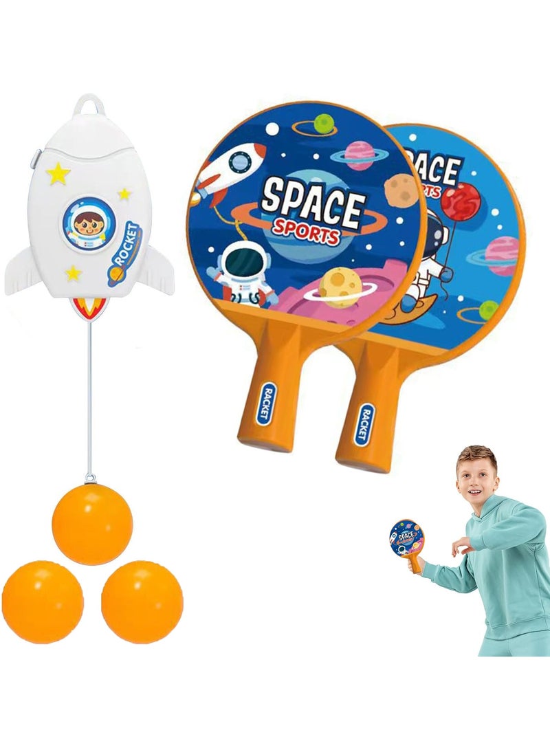CMGTYYD. تدريب تنس الطاولة لعب رواد الفضاء الأطفال تنس الطاولة، آلة طاولة الطاولة آلة طاولة الطاولة | حزمة طاولة الطاولة المحمولة، آلة طاولة الطاولة الآلية آلة الطاولة لتدريب التنسيق بين العينين واليد - Image 1