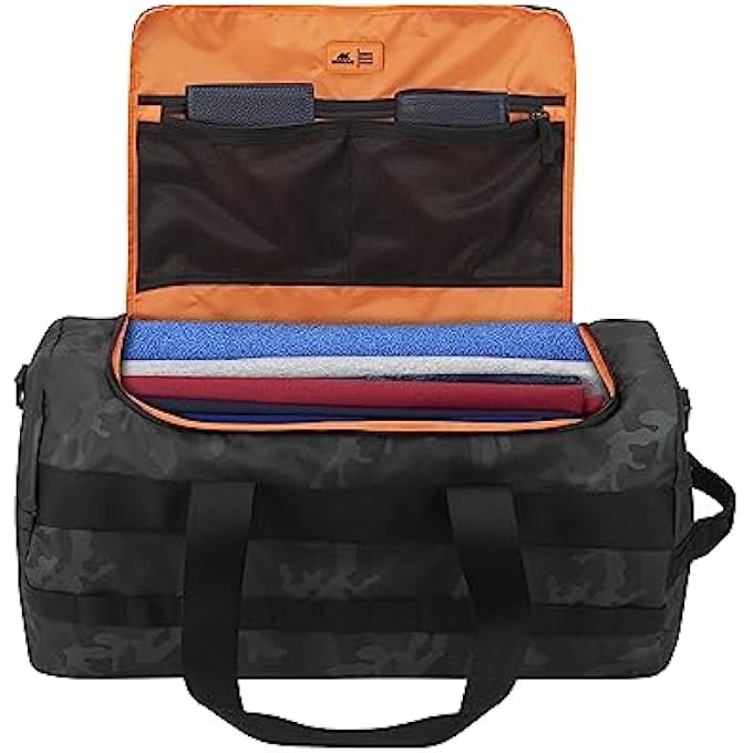 RivaCase 7642 حقيبة عطلة مع قسم للأحذية سعة 50 لتر حقيبة دوفل للرجال والنساء مادة مقاومة للماء حقيبة سفر بلون كاكي بحري حقيبة رياضية حقيبة لياقة بدنية قابلة للطي للجيم أو السفر - Image 5